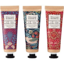 William Morris at Home Patchouli & Red Berry Hand Cream Gift Set Collection with Shea Butter and Essential Oils 6 x 30ml