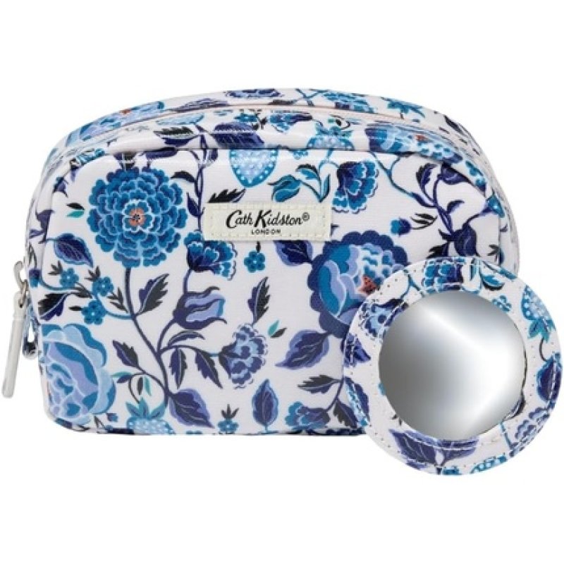 Cath Kidston Navy Carnation Medium Toiletry Bag