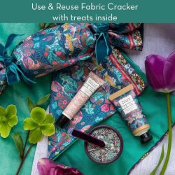 William Morris At Home Bird and Yare Fabric Cracker with Hand Cream 30ml