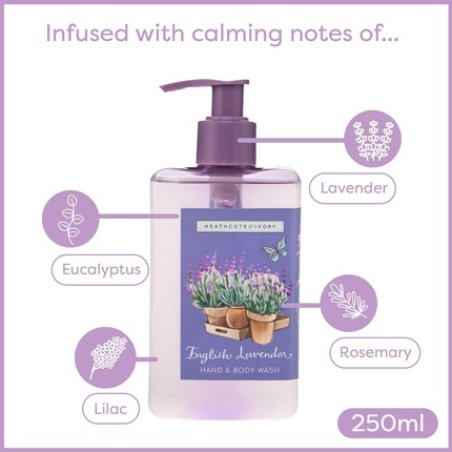 Heathcote & Ivory Hand and Body Wash 250ml Daily Self-Care Body Cleanser