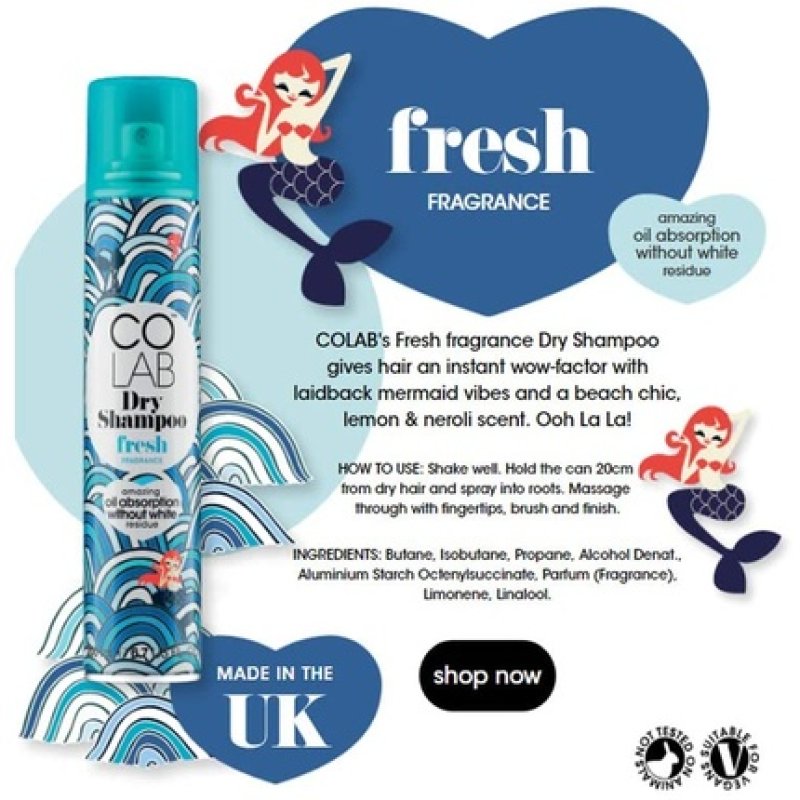 Colab Fresh Dry Shampoo 200ml