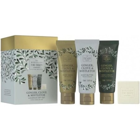Scottish Fine Soaps Ginger, Clove & Mistletoe Gift Cube