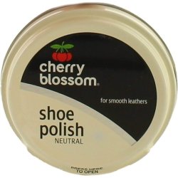 New Neutral Cherry Blossom Tin Polishes Cleans Restores Shines UK Size 1