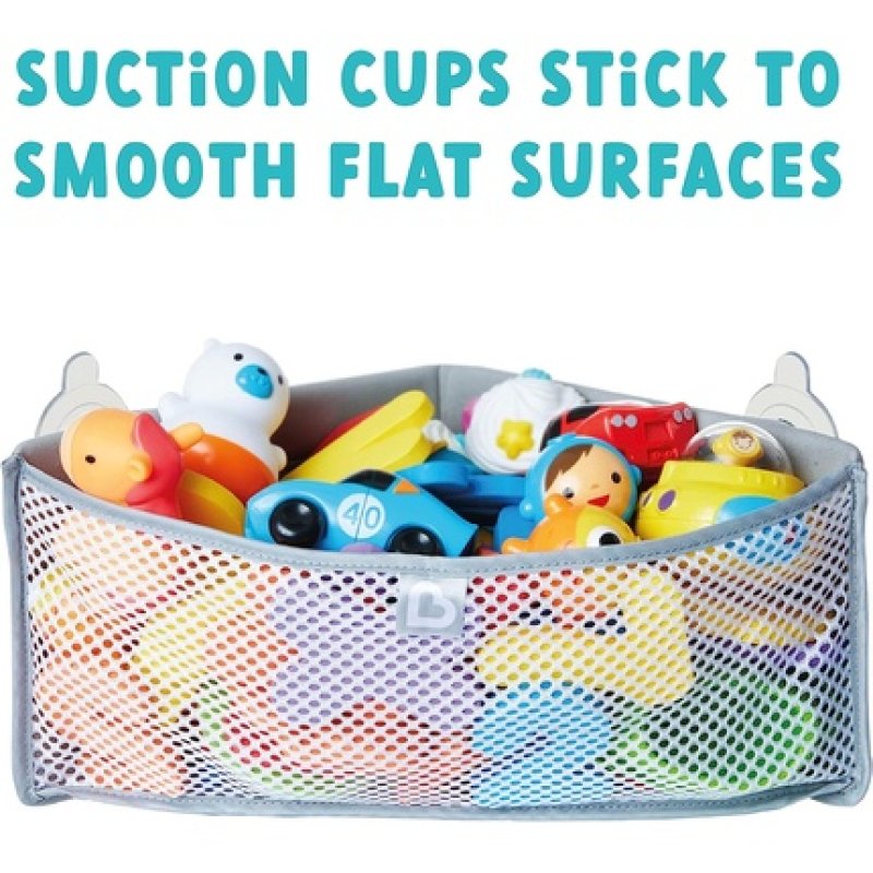 Munchkin High'n Dry Baby Bath Toy Storage Basket with Suction Cups