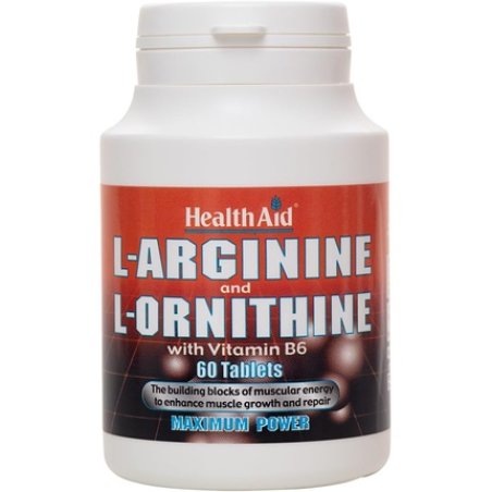 HealthAid L-Arginine with L-Ornithine 300mg 60 Tablets