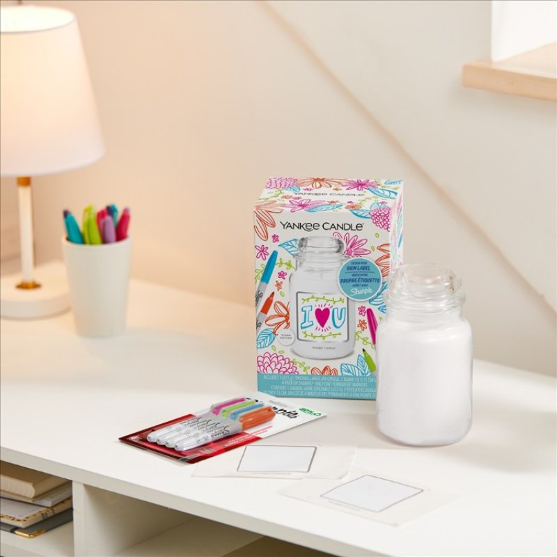 Yankee Candle 10.17578.067E bougie en cire Cylindre Transparent, Blanc 1 pièce(s)