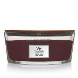 WoodWick Phantom Cherry bougie en cire Ellipse Ambre, Bois de cachemire, Cerise (fruit), Vanille Bourgogne 1 pièce(s)