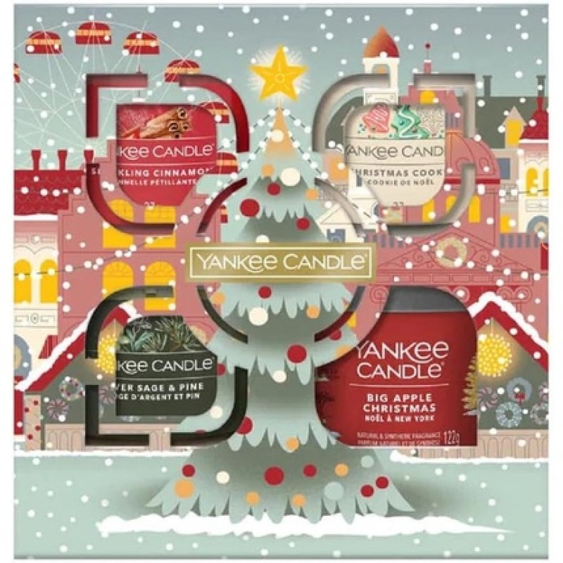 Yankee Candle Gift Set with 3 Scented Signature Votive Candles and 1 Tumbler