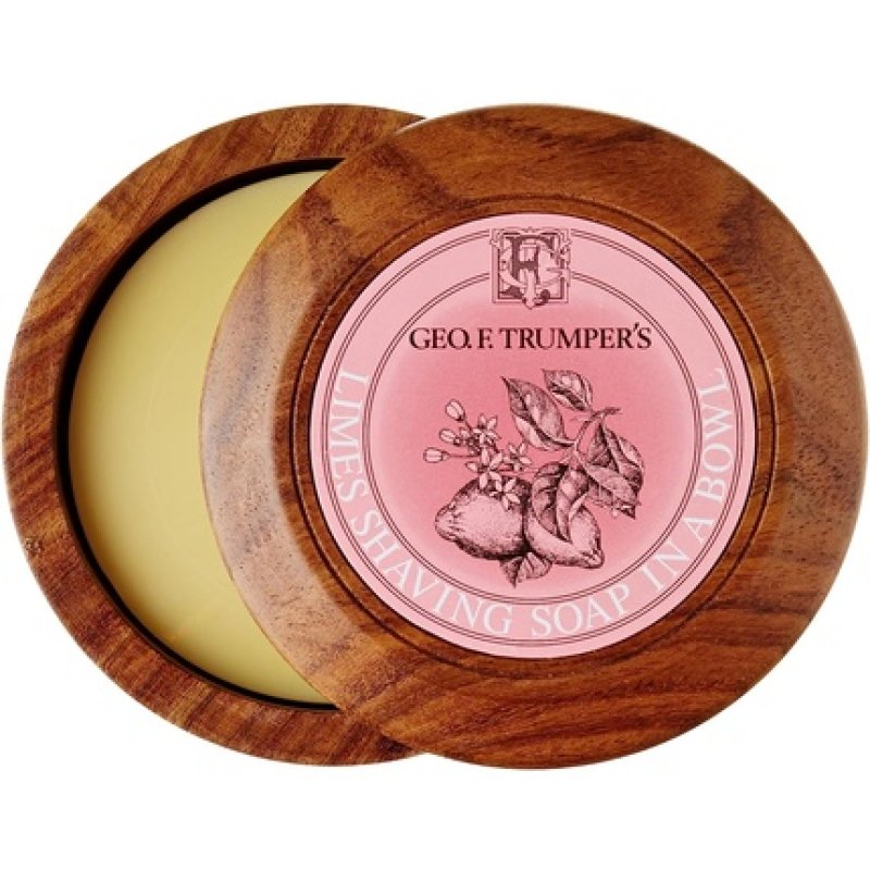 Geo F Trumper Wooden Shave Bowl Extract of Limes Normal 80g