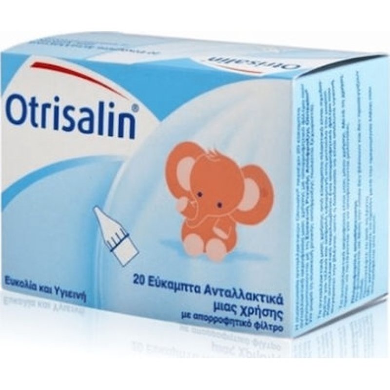 Otrisalin Flexible Replacement Parts For Nasal Decongestion Device - 20 Pieces