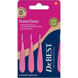 Dr.BEST GreenClean Interdental Size 0 Interdental Brushes for Gentle Cleaning of Interdental Spaces 0.4mm
