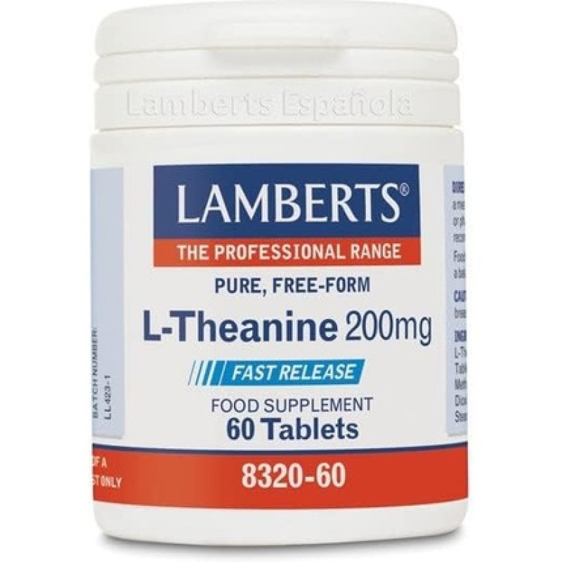 Lamberts L-Theanine 200mg 60 Tablets