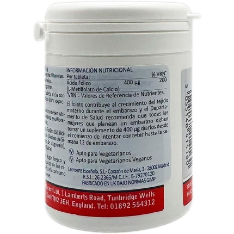Lamberts Methyl Folate 400ug - 60 Tablets