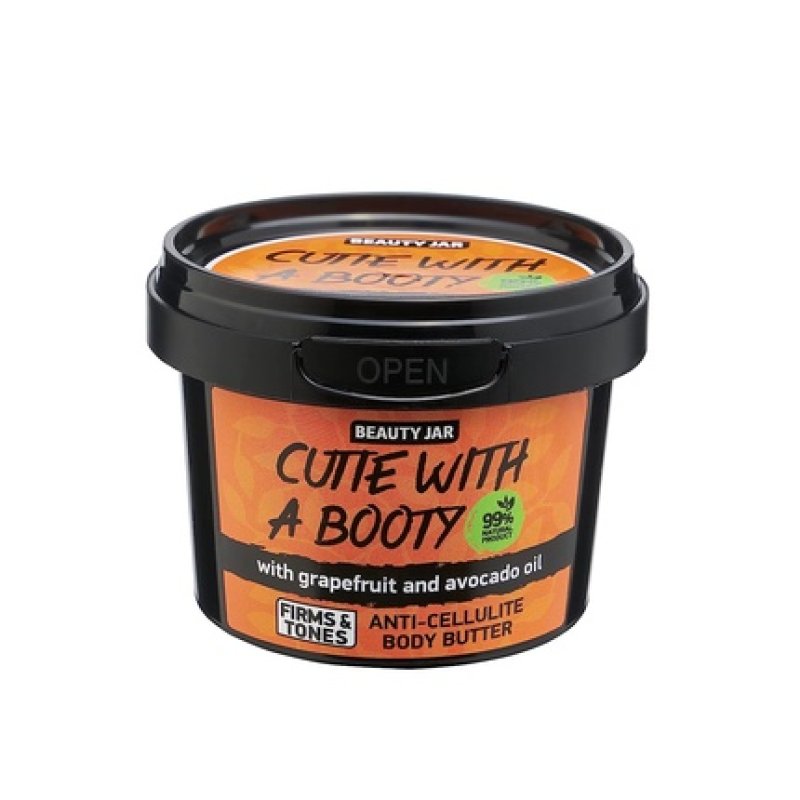 Beauty Jar Cutie with a Booty Anti-Cellulite Body Butter with Grapefruit and Avocado Oil 3.17oz 90g