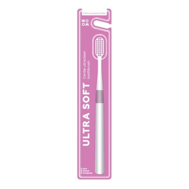 Woom Ultra Soft Ultraclean Deep Cleaning Toothbrush Pink