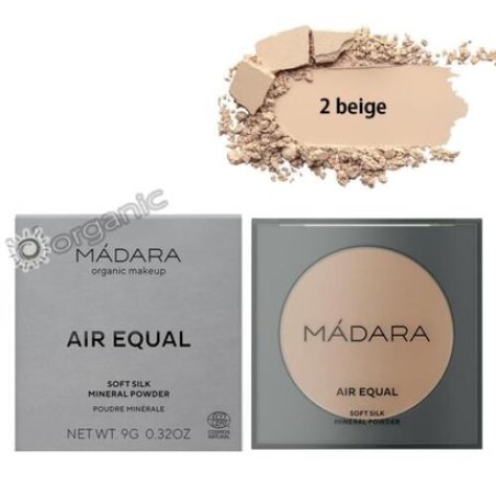 Madara Organic Natural Air Equal Soft Silk Mineral Powder 2 Beige 9g