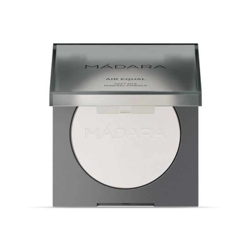 MÁDARA Organic Skincare AIR EQUAL Soft Silk Mineral Powder 9g Translucent - Matte Finish, Skin-Pampering Setting