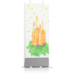 Flatyz Holiday Advent Wreath with Four Candles 6x15 cm