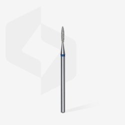 Staleks Pro Diamond Bit Sharp Flame Blue Ring I Attachment for Nail