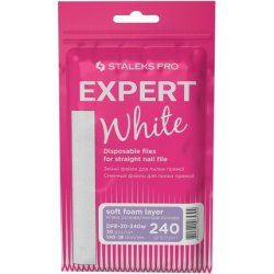 Staleks White Disposable Files for Straight Nail File Soft Base