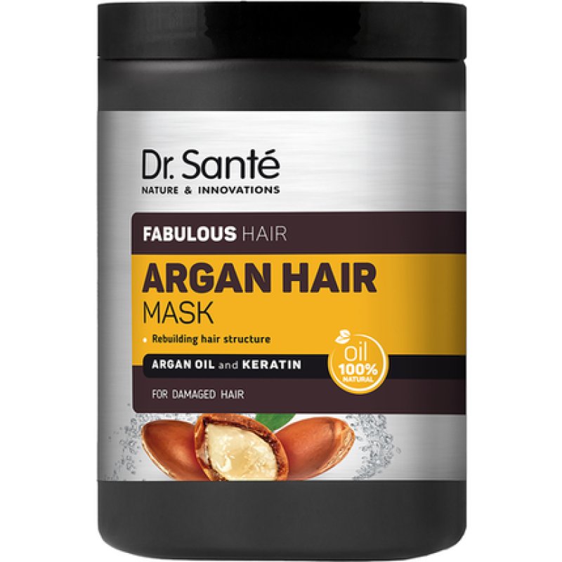 Dr. Sante Hair Mask For Damaged Hair With Argan Oil And Keratin 1000 Ml