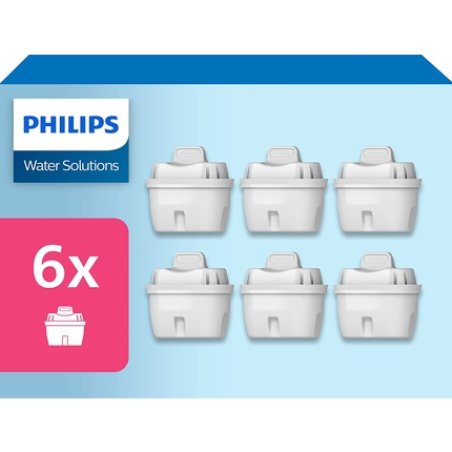 Philips Awp212/31 Micro X-Clean Filter - Compatible With Brita Maxtra, 6-Pack