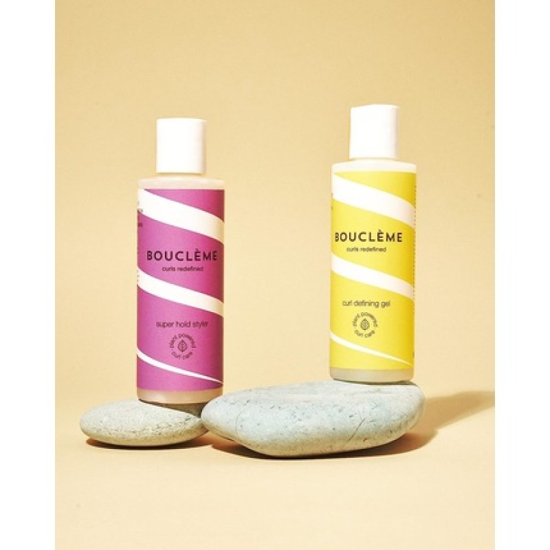 Bouclème Super Hold Styler Styling Gel for Defined Curls and Strong Hold with Chia Seed and Kahai Oil 100ml