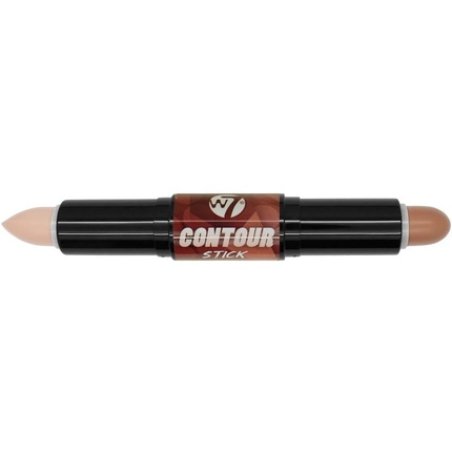 W7 Contour Stick Double-Ended Creamy Contour & Highlight Makeup Bronze Shape & Define Medium 1 count