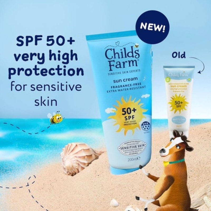 Childs Farm Kids & Baby Sun Cream SPF 50 UVA & UVB Very High Protection