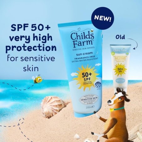 Childs Farm Kids & Baby Sun Cream SPF 50 UVA & UVB Very High Protection