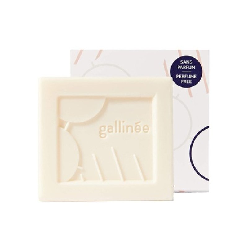 Gallinée Perfume Free Cleansing Bar Ultra Soft Natural Cleansing Bar with Prebiotics and Lactic Acid 100g