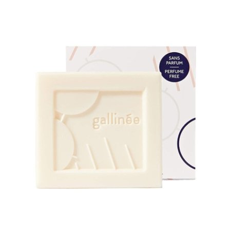 Gallinée Perfume Free Cleansing Bar Ultra Soft Natural Cleansing Bar with Prebiotics and Lactic Acid 100g