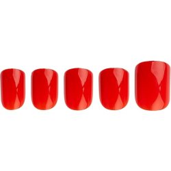 Invogue Square Shape 24 Nails Radiant Red 25g