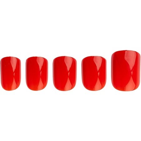 Invogue Square Shape 24 Nails Radiant Red 25g