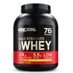 Optimum Nutrition Gold Standard Whey Muscle Building and Recovery Protein Powder Banana Cream 76 Servings 2.28kg