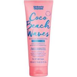 Umberto Giannini Coco Beach Waves Nourishing Conditioner for Dry Damaged Hair with Coconut Oil Fruit Extracts and