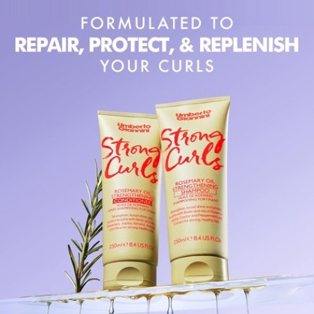 Umberto Giannini Strong Curls Rosemary Oil Strengthening Conditioner for Curly Hair