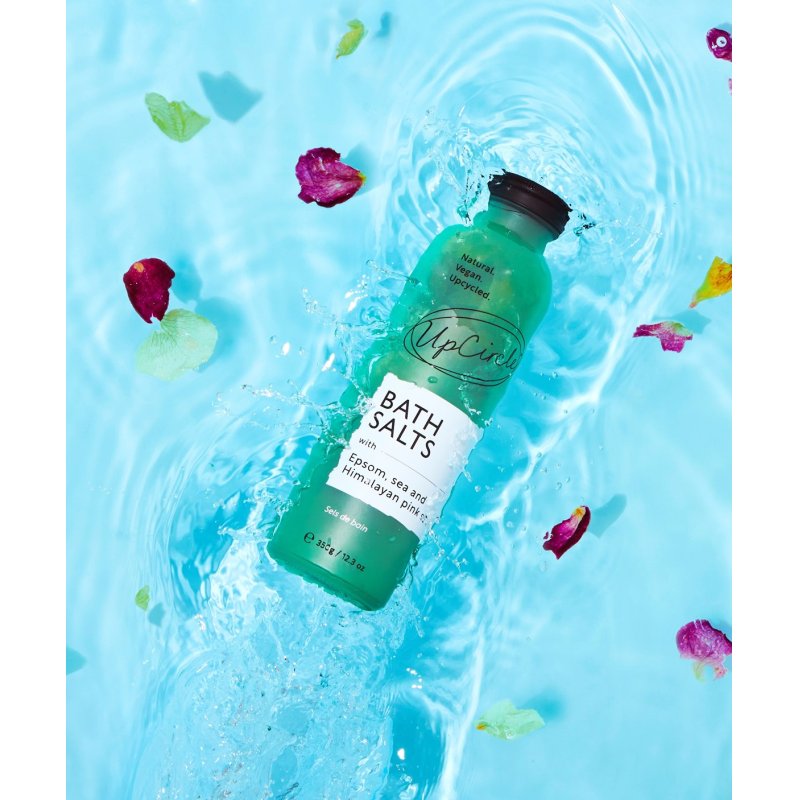 Upcircle Bath Salts with Epsom, Sea, and Himalayan Pink Salt 350g