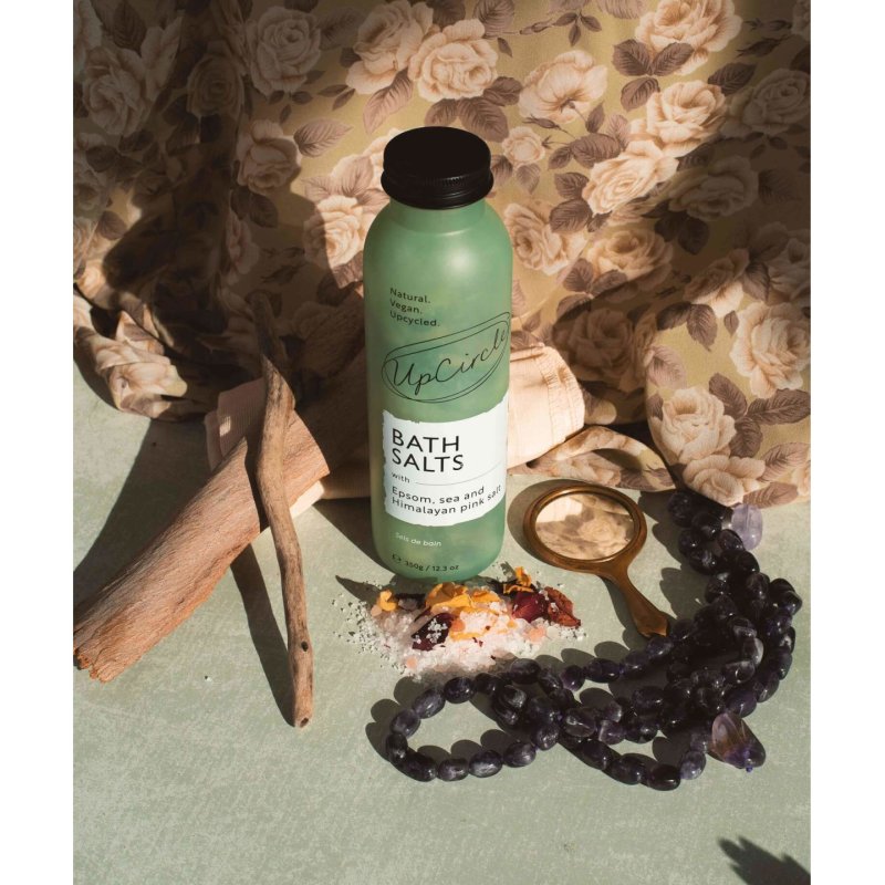 Upcircle Bath Salts with Epsom, Sea, and Himalayan Pink Salt 350g