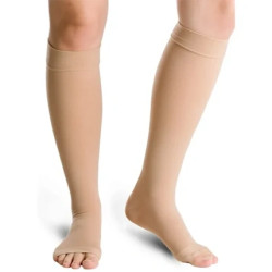 Varisan Vican Top Short Class 2 Knee-High Compression Socks - Beige, 1 Pair