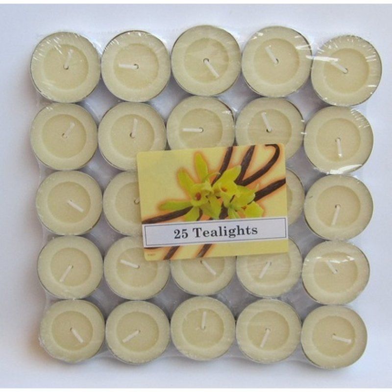 25 Tealight Vanilla Scent [Italian Import