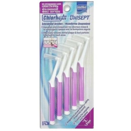 Intermed Chlorhexil Interdental Brushes SSSS 1.0mm 5 Pieces