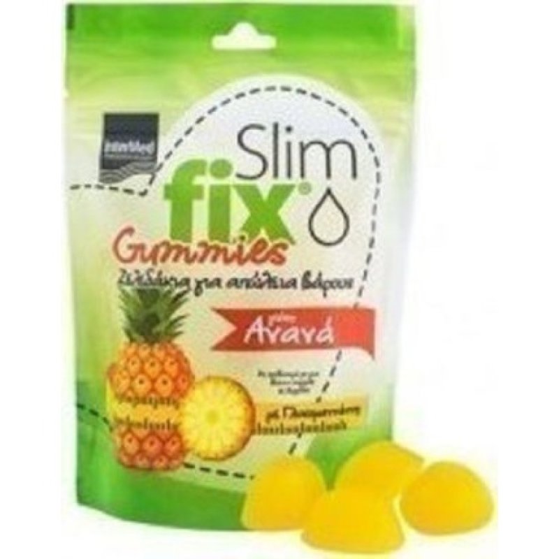 Intermed Slim Fix Gummies - 500mg Weight Loss Gummies With Glucomannan, Pineapple Flavor, 42 Gummies