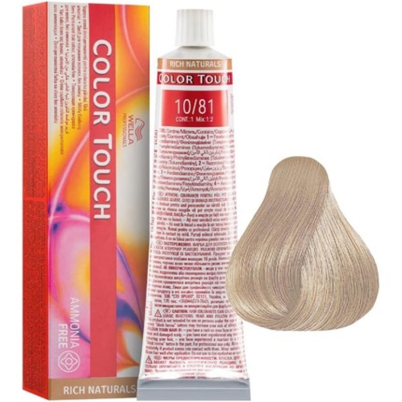 Wella Professionals Color Touch Semipermanent Haircolor 10/81 Lightest Pearl Ash Blonde 60ml