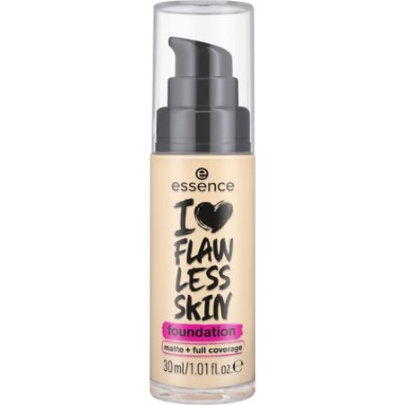 essence I LOVE FLAWLESS SKIN Foundation No. 20 Long-lasting Mattifying Instant Result Matt Vegan Oil-free UVA and UVB