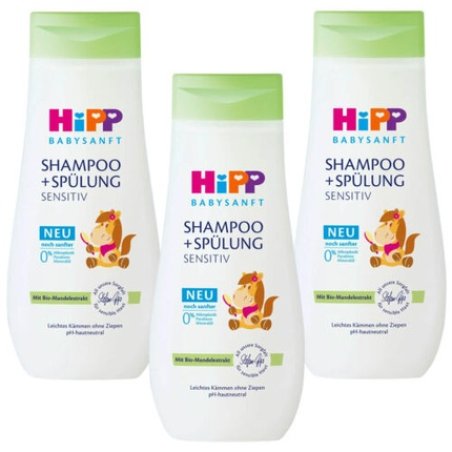 Hipp Babysanft Shampoo Conditioner Sensitive Bio-Almond Extract 200ml