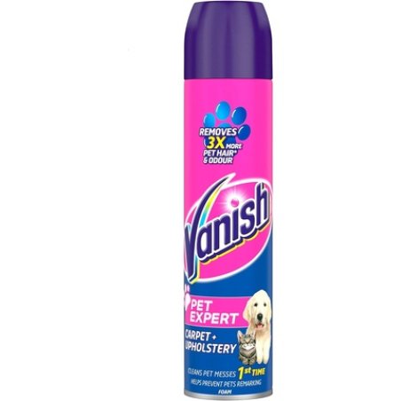 Vanish Carpet Cleaner Upholstery Pet Expert Foam Shampoo 600ml