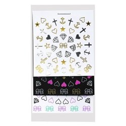Elegant Touch Hearts & Bows Nail Art Stickers