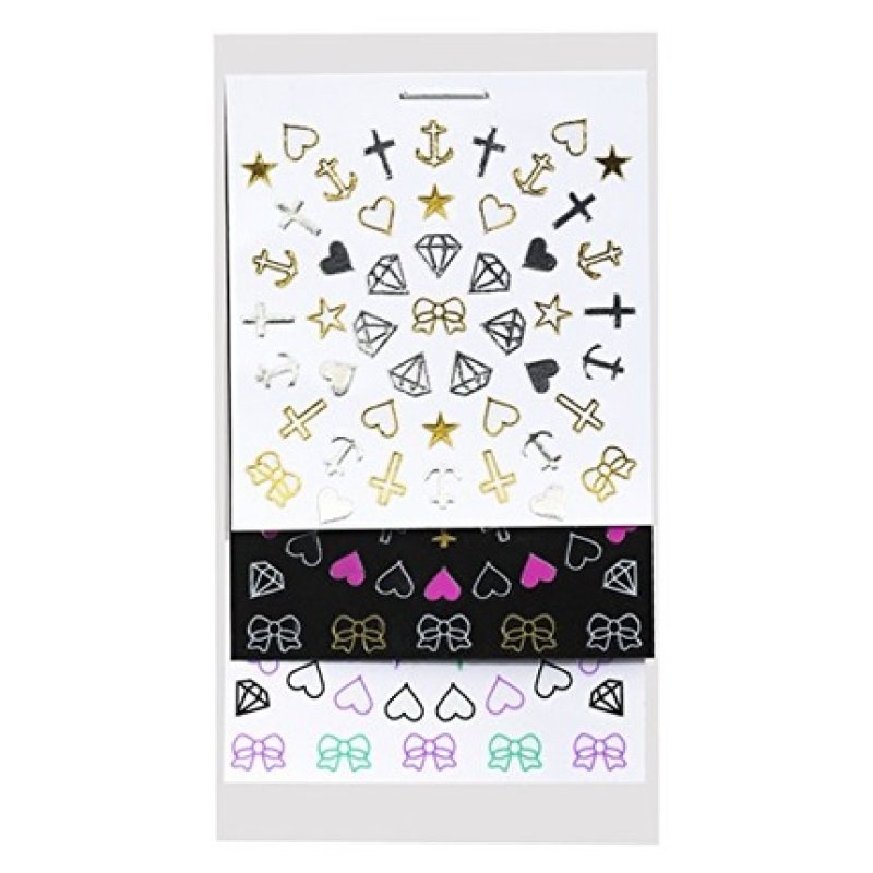 Elegant Touch Hearts & Bows Nail Art Stickers