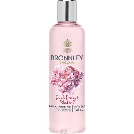 Bronnley Pink Peony and Rhubarb Bath and Shower Gel 250ml